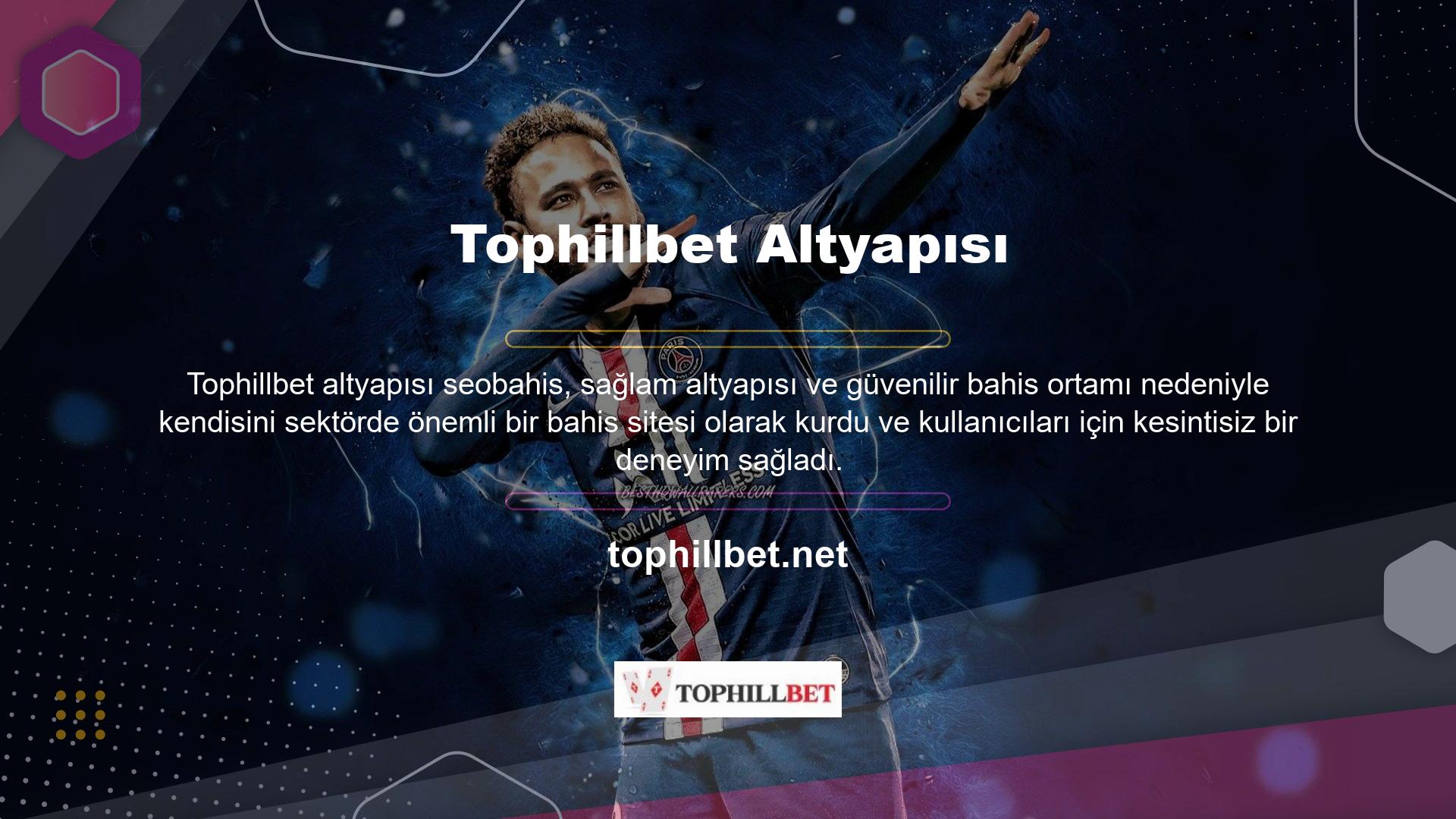 Tophillbet bahis sitesi, kullanıcılarına bonus ve promosyon sağlayan oldukça popüler bir bahis platformudur